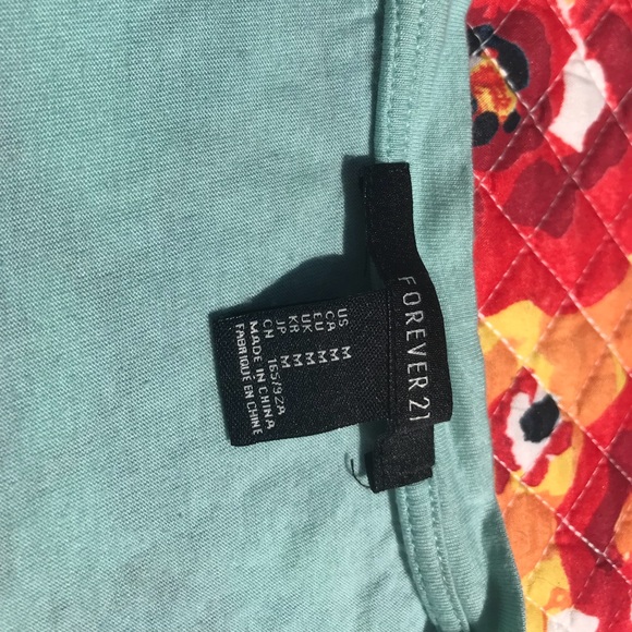Forever 21 Teal Tank Top - Picture 3 of 4